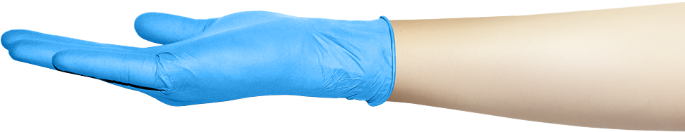Нитриловые одноразовые перчатки оптима