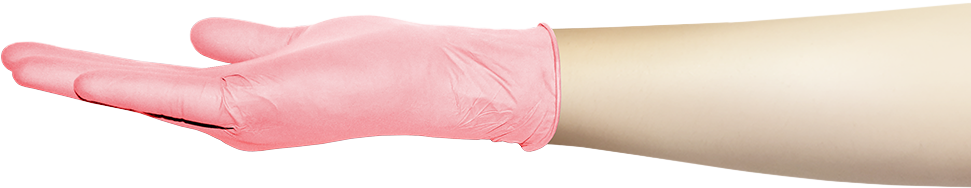Нитриловые одноразовые перчатки фламинго